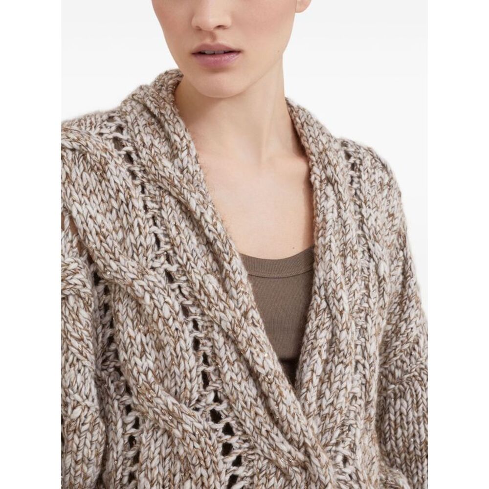 Brunello Cucinelli Women Wool And Cashmere Cardigan - Picture 4 of 6